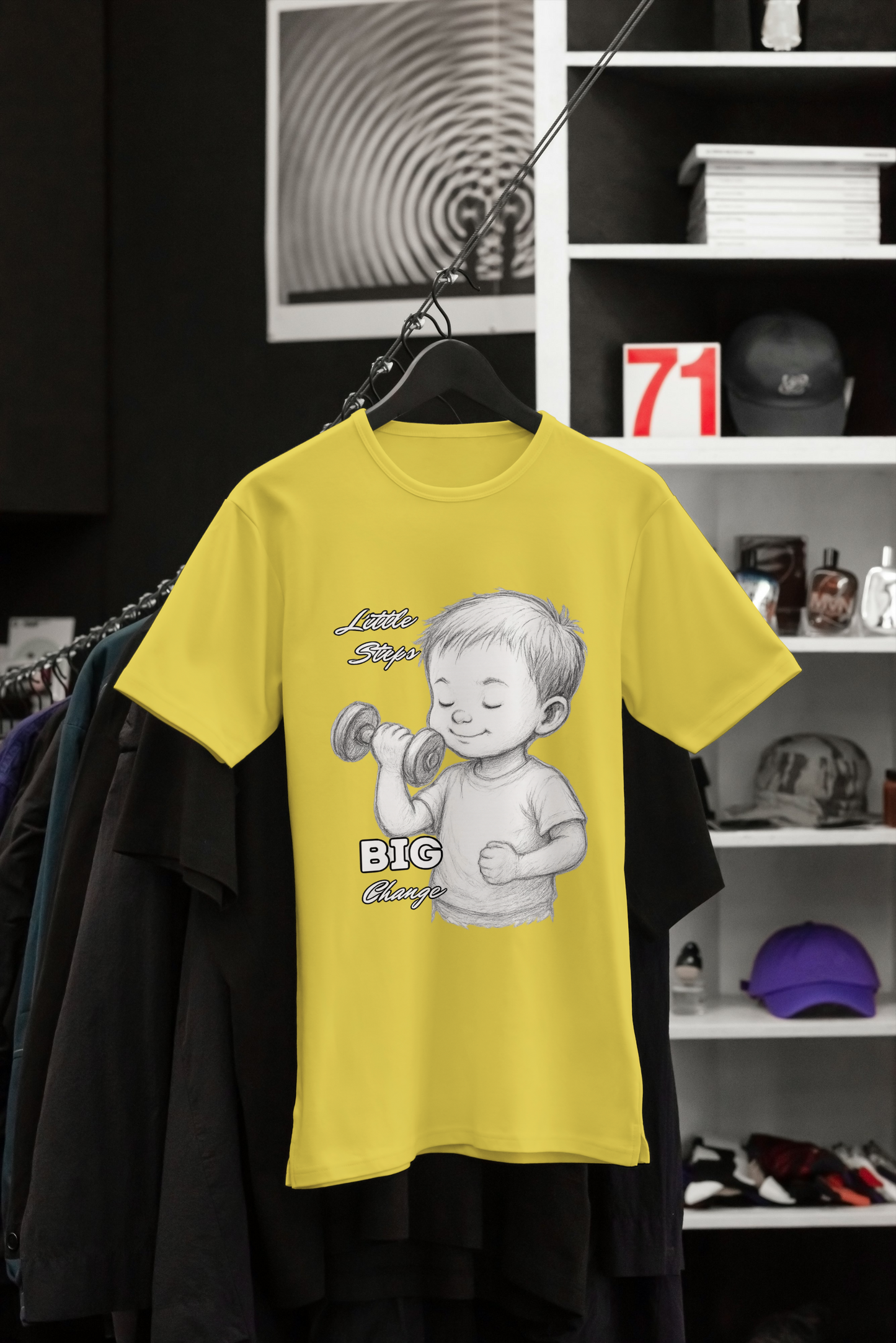 Little Steps Big Change Motivational T-Shirt | Unisex Cotton Tee