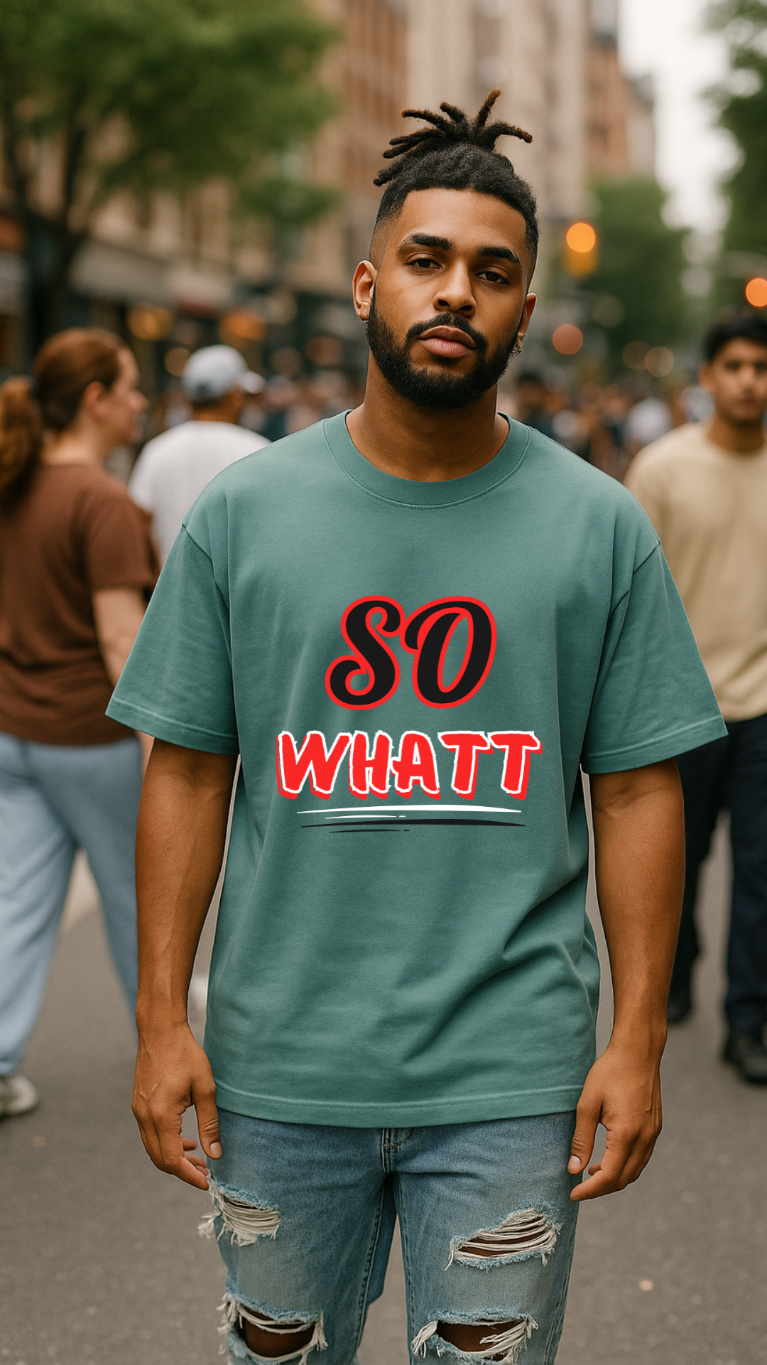 So Whatt Oversized Tee - Unisex Attitude Edition