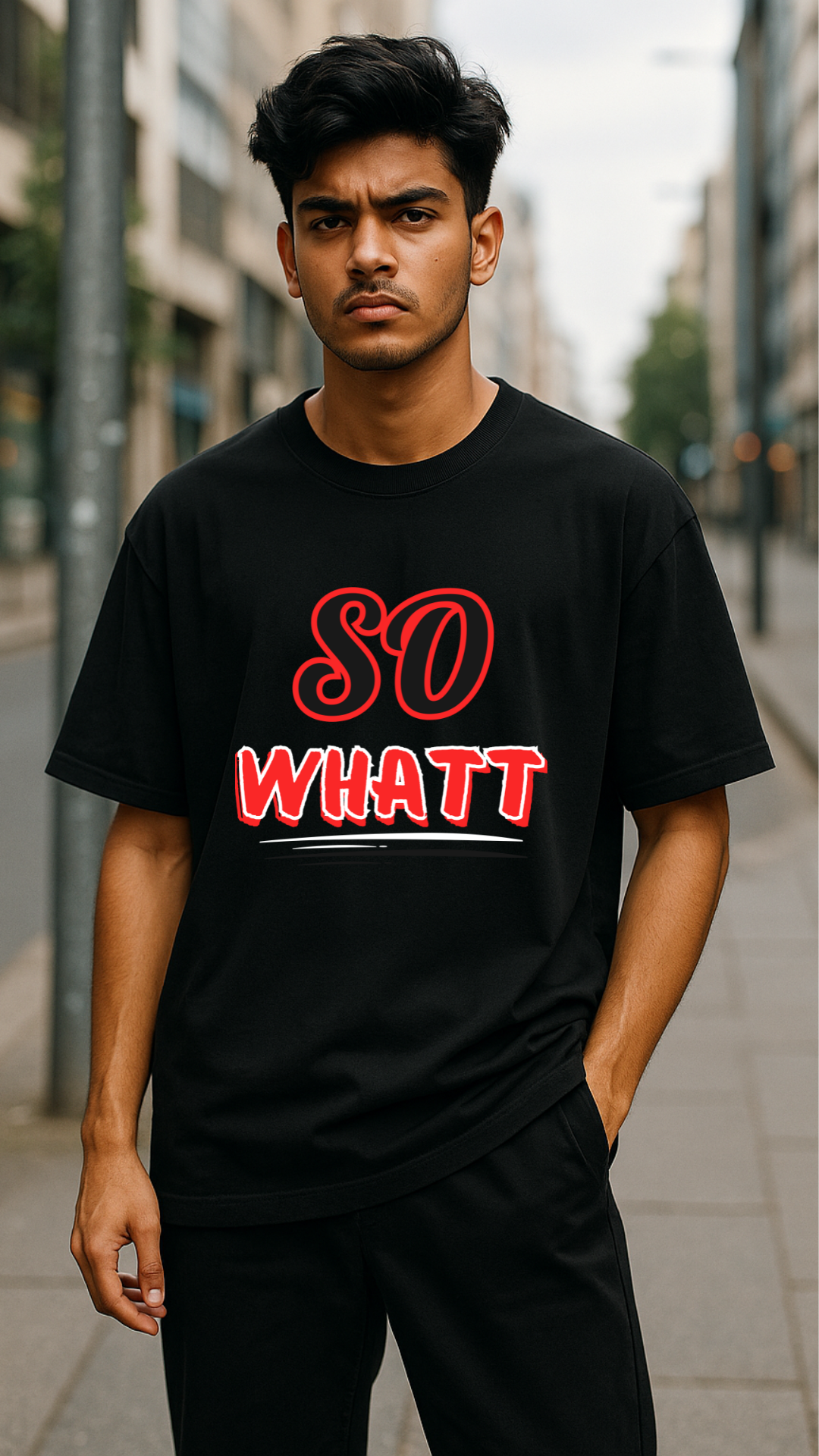 So Whatt Oversized Tee - Unisex Attitude Edition