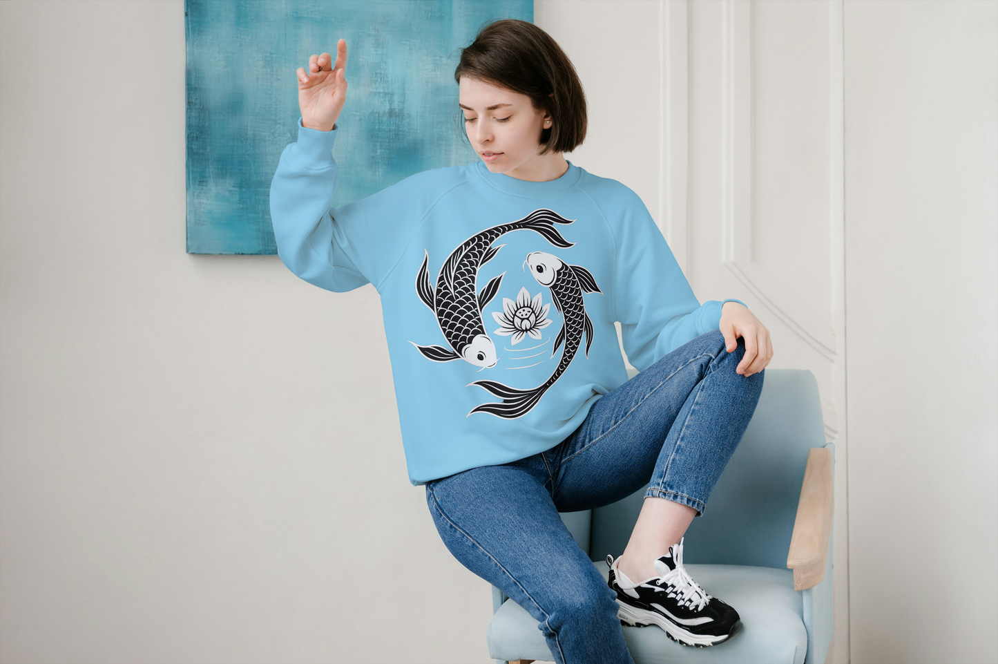 Pazibo Yin Yang Fish Sweatshirt - Love & Harmony Edition