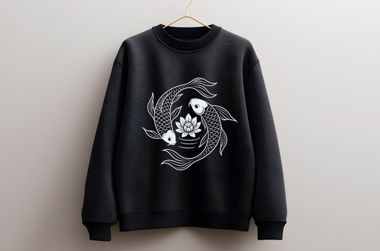 Lucky Fish Symbol  Sweatshirt - Love & Harmony Edition
