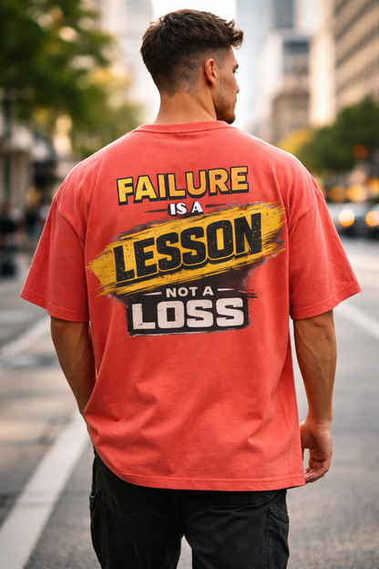 Motivational Graphic Tee | Failure to Success Message (Unisex 240GSM)