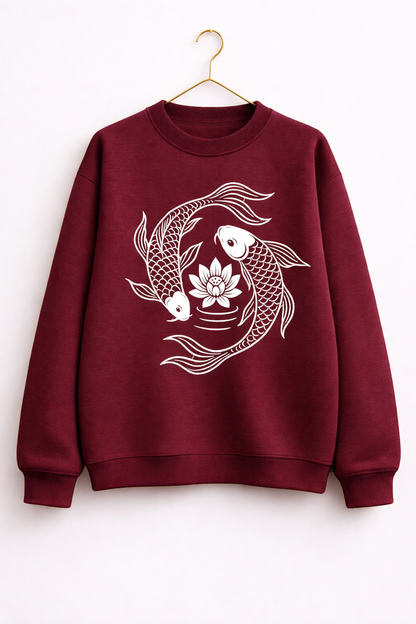 Lucky Fish Symbol  Sweatshirt - Love & Harmony Edition Regular fit