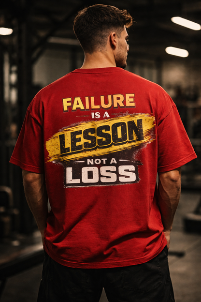 Motivational Graphic Tee | Failure to Success Message (Unisex 240GSM)