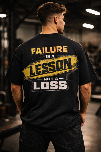 Motivational Graphic Tee | Failure to Success Message (Unisex 240GSM)