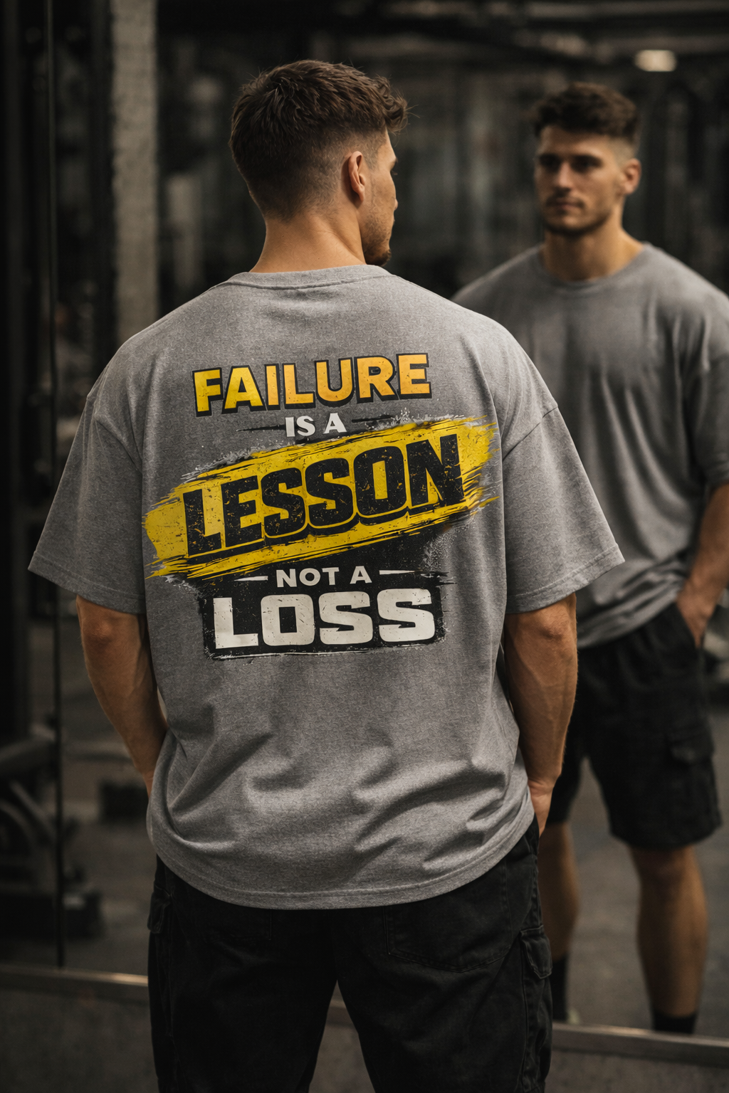 Motivational Graphic Tee | Failure to Success Message (Unisex 240GSM)