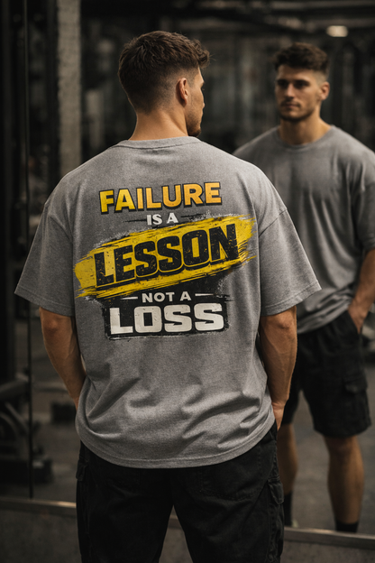 Motivational Graphic Tee | Failure to Success Message (Unisex 240GSM)