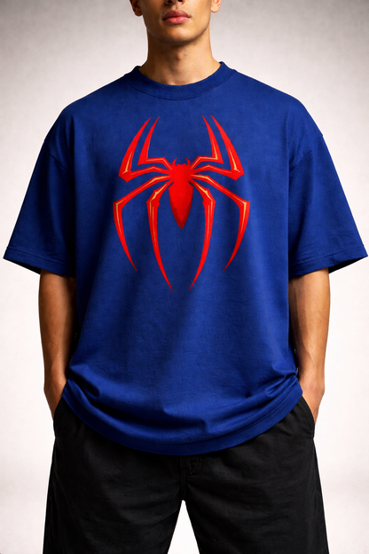 Spider Symbol Oversized Unisex Tee - Heavyweight Cotton