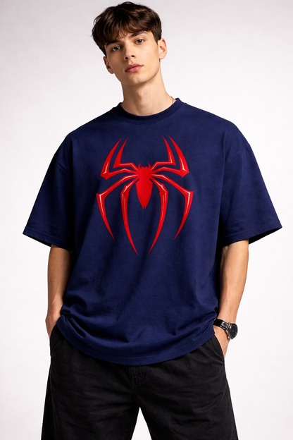 Spider Symbol Oversized Unisex Tee - Heavyweight Cotton