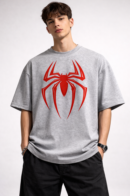 Spider Symbol Oversized Unisex Tee - Heavyweight Cotton