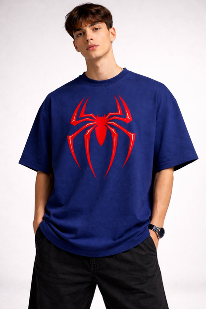 Spider Symbol Oversized Unisex Tee - Heavyweight Cotton