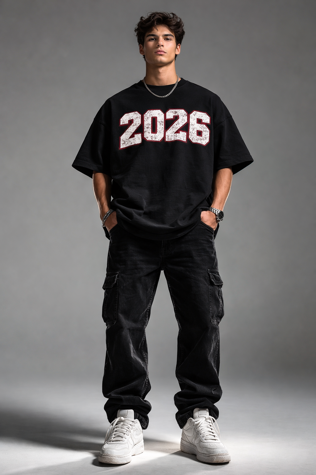 2026 Oversized Unisex Tee - Heavyweight Cotton Statement Piece