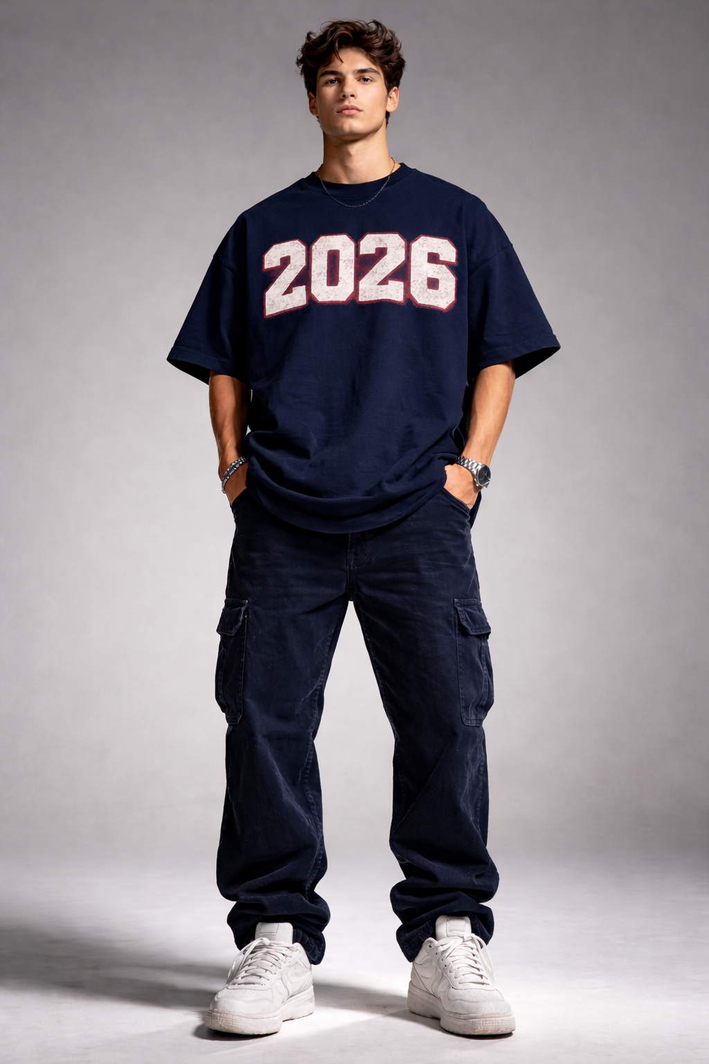 2026 Oversized Unisex Tee - Heavyweight Cotton Statement Piece