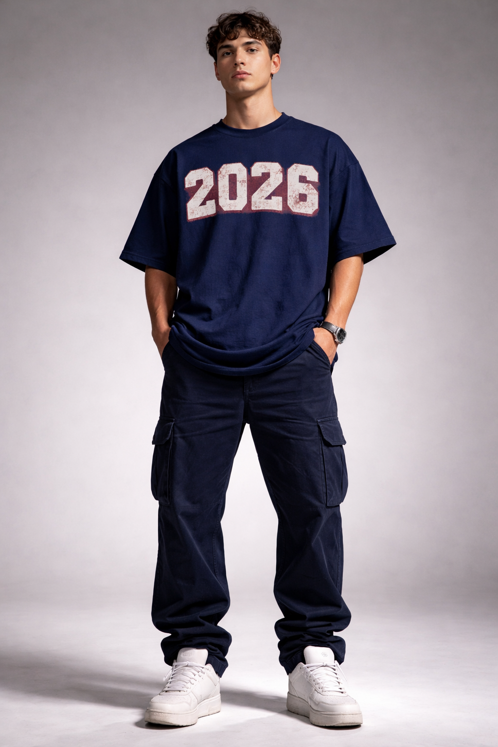 2026 Oversized Unisex Tee - Heavyweight Cotton Statement Piece