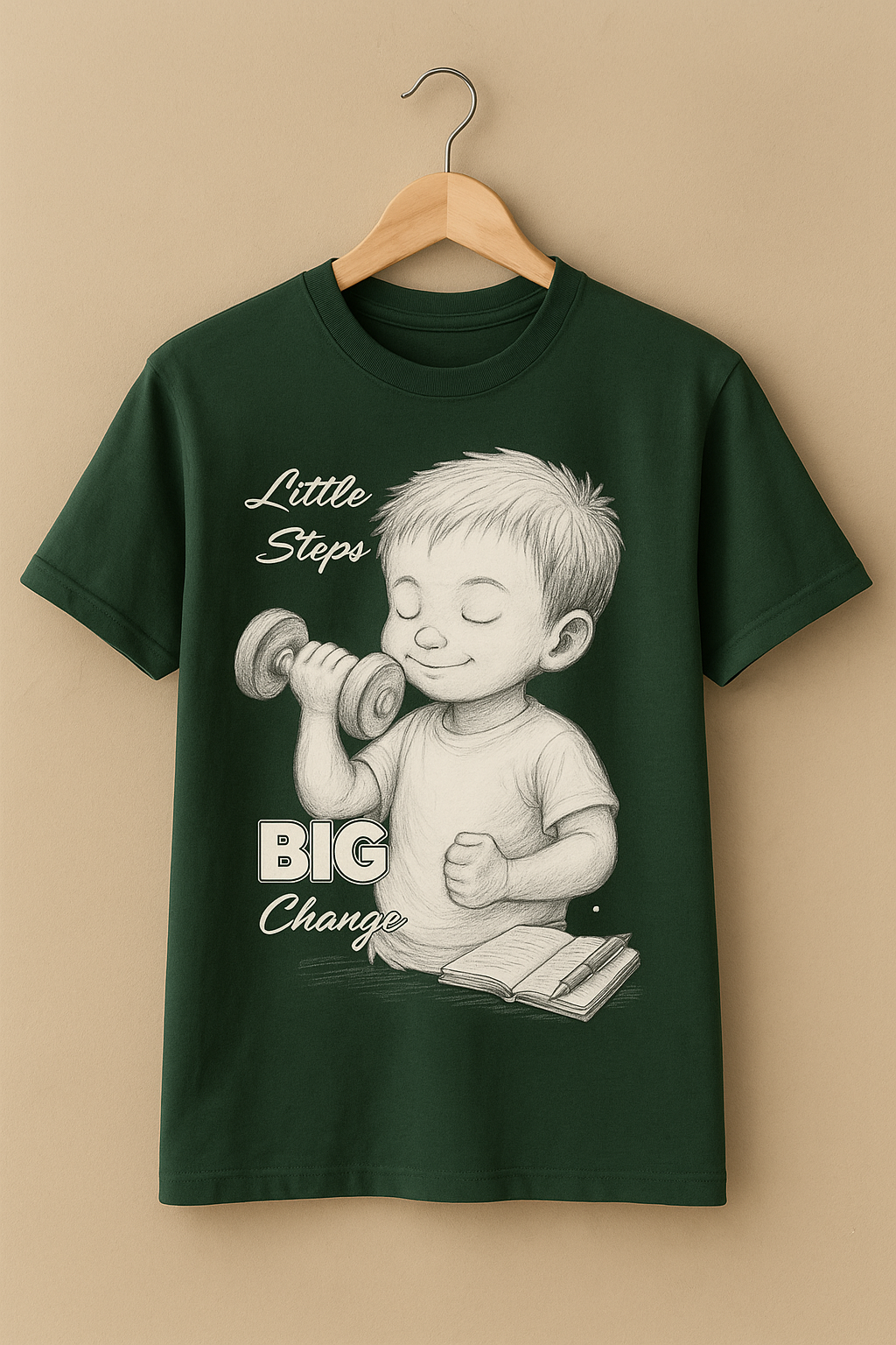Little Steps Big Change Motivational T-Shirt | Unisex Cotton Tee