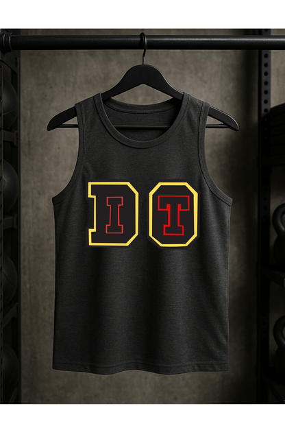 DO IT Men's Sleeveless Tee - Premium Cotton Gym Vest