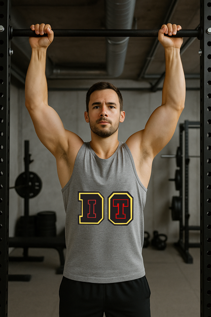 DO IT Men's Sleeveless Tee - Premium Cotton Gym Vest