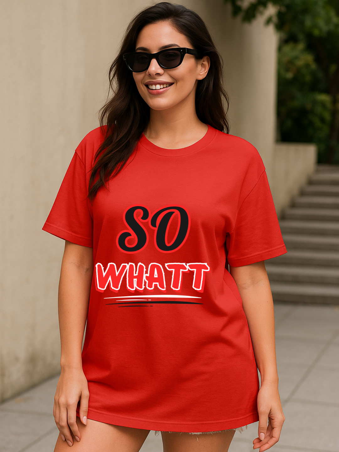 So Whatt Oversized Tee - Unisex Attitude Edition