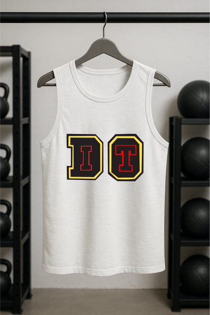 DO IT Men's Sleeveless Tee - Premium Cotton Gym Vest